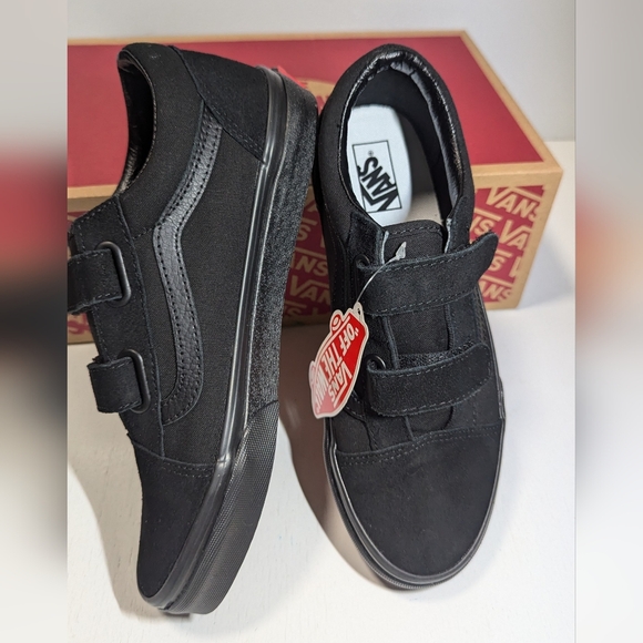 Vans Old Skool Velcro Blk/Blk Shoes - Picture 4 of 11